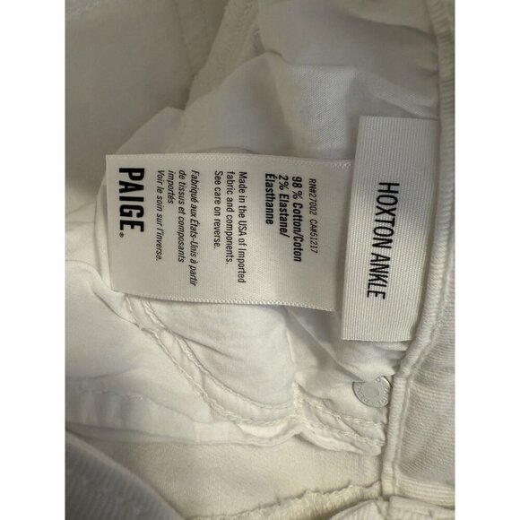 Paige White Hoxton Ankle Jean 28‎ - Picture 4 of 4